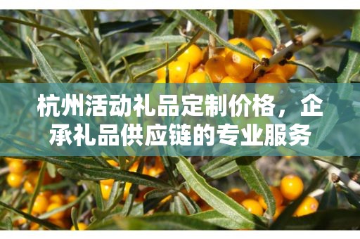 杭州活动礼品定制价格，企承礼品供应链的专业服务